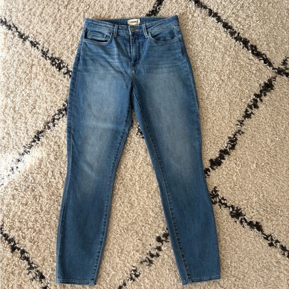 L'AGENCE Margot Blue Skinny Jeans